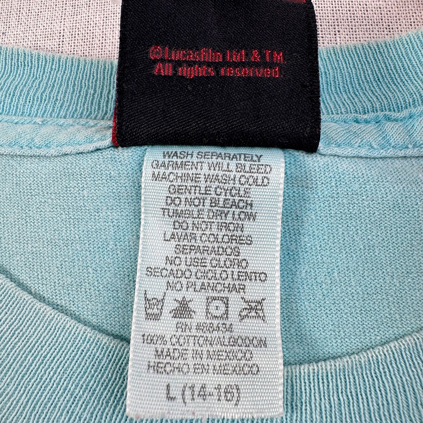 90s スターウォーズ STAR WARS ファントムメナス エピソード1 Tシャツ タイダイ 映画T lucasfilm d-t-2505-008