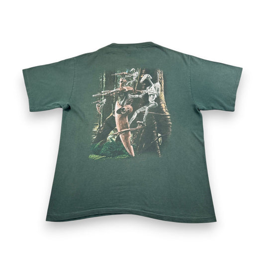 90s スターウォーズ STAR WARS ファントムメナス エピソード1 Tシャツ バトルドロイド 映画T 緑 USA製 XL シングルステッチ lucasfilm d-t-2505-014