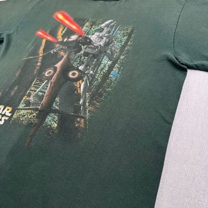 90s スターウォーズ STAR WARS ファントムメナス エピソード1 Tシャツ バトルドロイド 映画T 緑 USA製 XL シングルステッチ lucasfilm d-t-2505-014