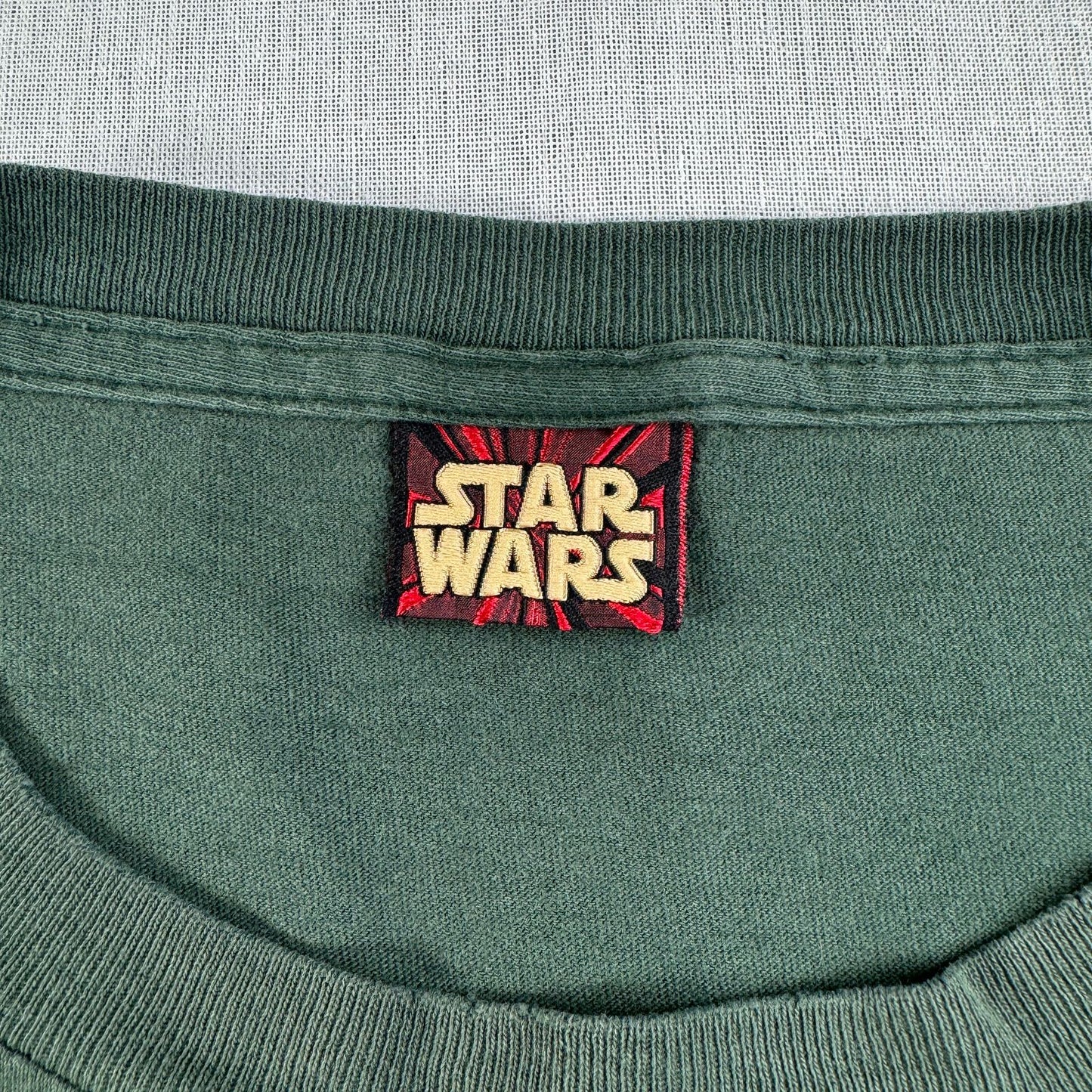 90s スターウォーズ STAR WARS ファントムメナス エピソード1 Tシャツ バトルドロイド 映画T 緑 USA製 XL シングルステッチ lucasfilm d-t-2505-014