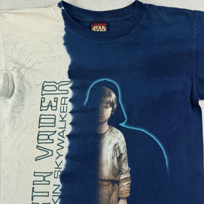 90s 00s スターウォーズ STAR WARS アナキン スカイウォーカー ファントムメナス エピソード1 Tシャツ タイダイ 映画T lucasfilm d-t-2505-010