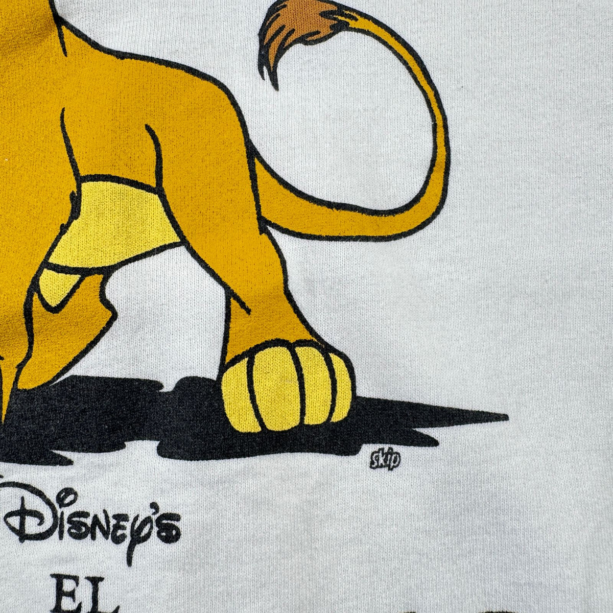 90s ライオンキング シンバ スウェット トレーナー ディズニー disney 白 ユーロ アイルランド製 The Lion King d-t-2505-009
