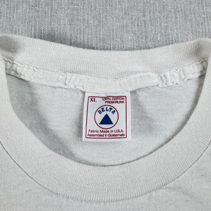 90s ミッキー ディズニー ハート Tシャツ disney 白 シングルステッチ XL デルタ d-t-2505-011