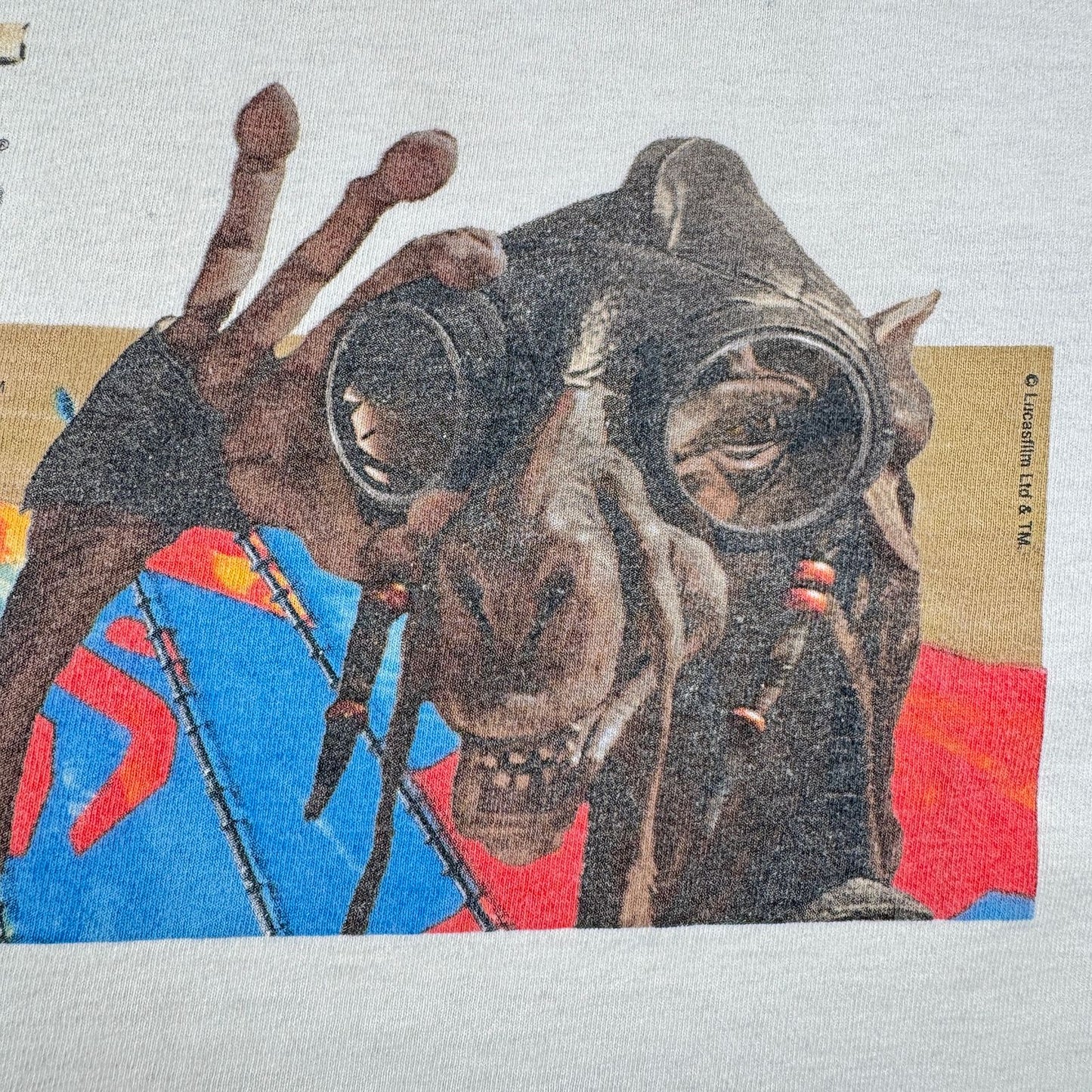 90s スターウォーズ STAR WARS Tシャツ セバルバ アナキン 映画T 白 RACER Nintendo 64 任天堂 lucasfilm d-t-2505-015