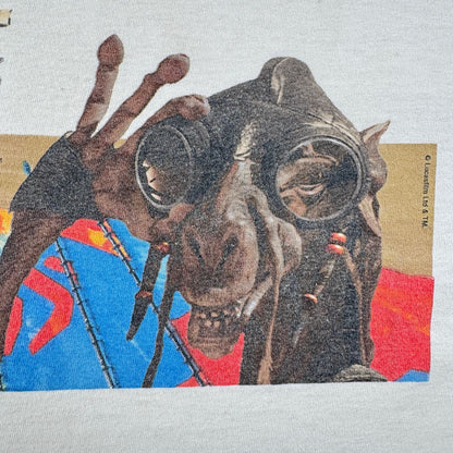 90s スターウォーズ STAR WARS Tシャツ セバルバ アナキン 映画T 白 RACER Nintendo 64 任天堂 lucasfilm d-t-2505-015
