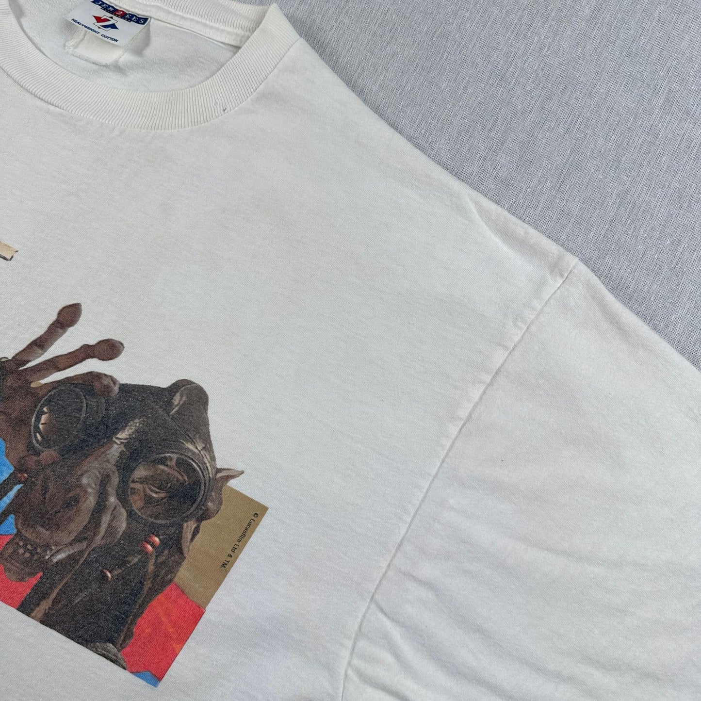 90s スターウォーズ STAR WARS Tシャツ セバルバ アナキン 映画T 白 RACER Nintendo 64 任天堂 lucasfilm d-t-2505-015