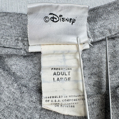 00s ディズニー 長袖 ロンT Tシャツ ミッキー ドナルド グーフィー グレー disney L d-u-2505-010