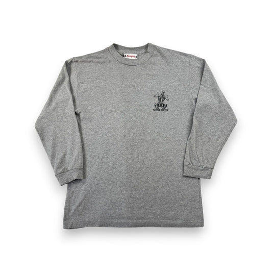 90s 00s ディズニー USA製 グーフィー 長袖 ロンT Tシャツ goofy グレー disney M d-u-2505-011