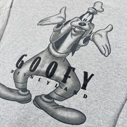 90s 00s ディズニー USA製 グーフィー 長袖 ロンT Tシャツ goofy グレー disney M d-u-2505-011