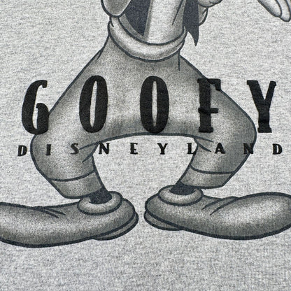 90s 00s ディズニー USA製 グーフィー 長袖 ロンT Tシャツ goofy グレー disney M d-u-2505-011