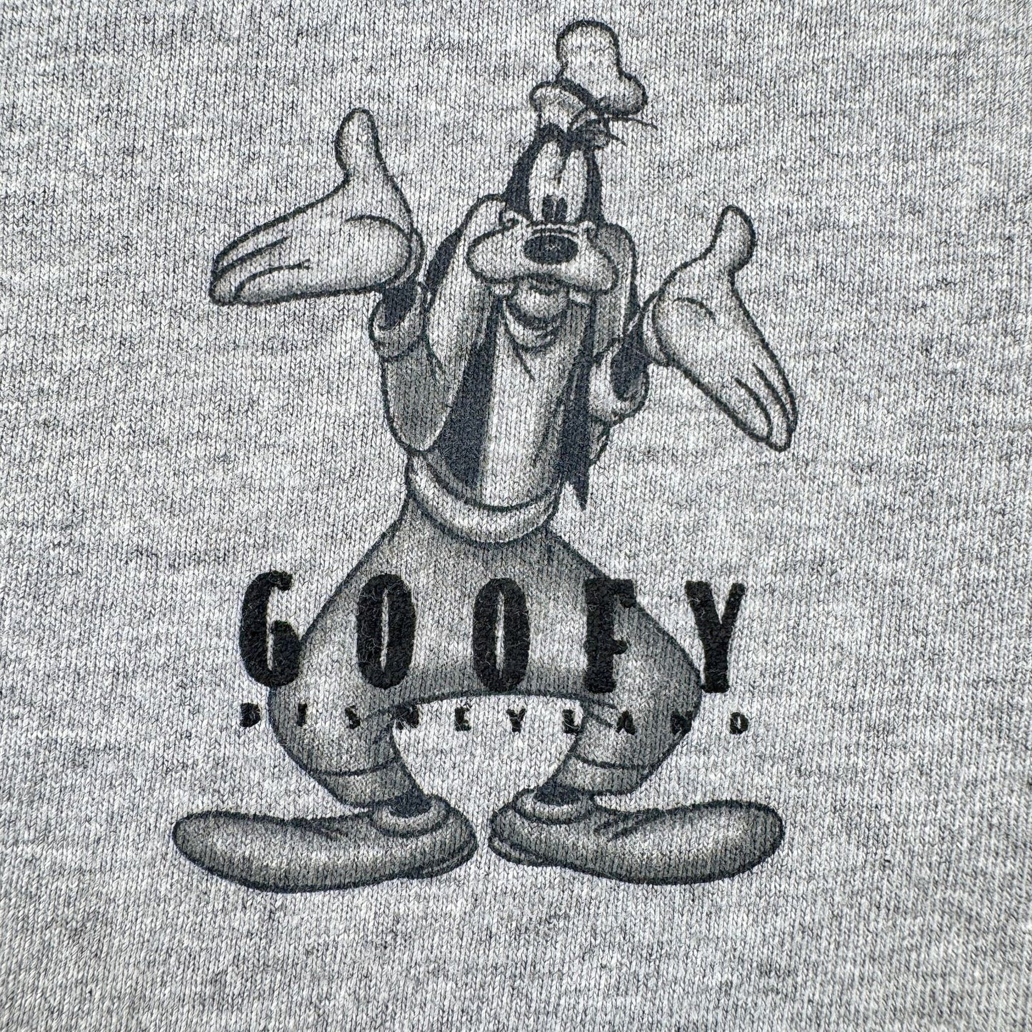 90s 00s ディズニー USA製 グーフィー 長袖 ロンT Tシャツ goofy グレー disney M d-u-2505-011