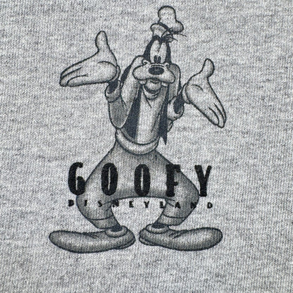 90s 00s ディズニー USA製 グーフィー 長袖 ロンT Tシャツ goofy グレー disney M d-u-2505-011