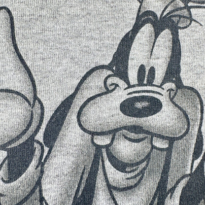 90s 00s ディズニー USA製 グーフィー 長袖 ロンT Tシャツ goofy グレー disney M d-u-2505-011