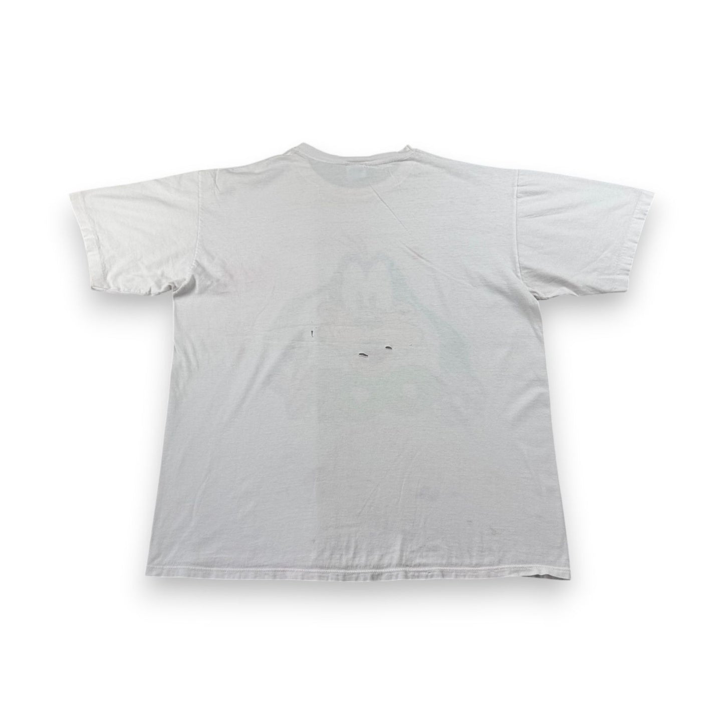 90s グーフィー ディズニー Tシャツ 白 USA製 青タグ シングルステッチ d-u-2505-032