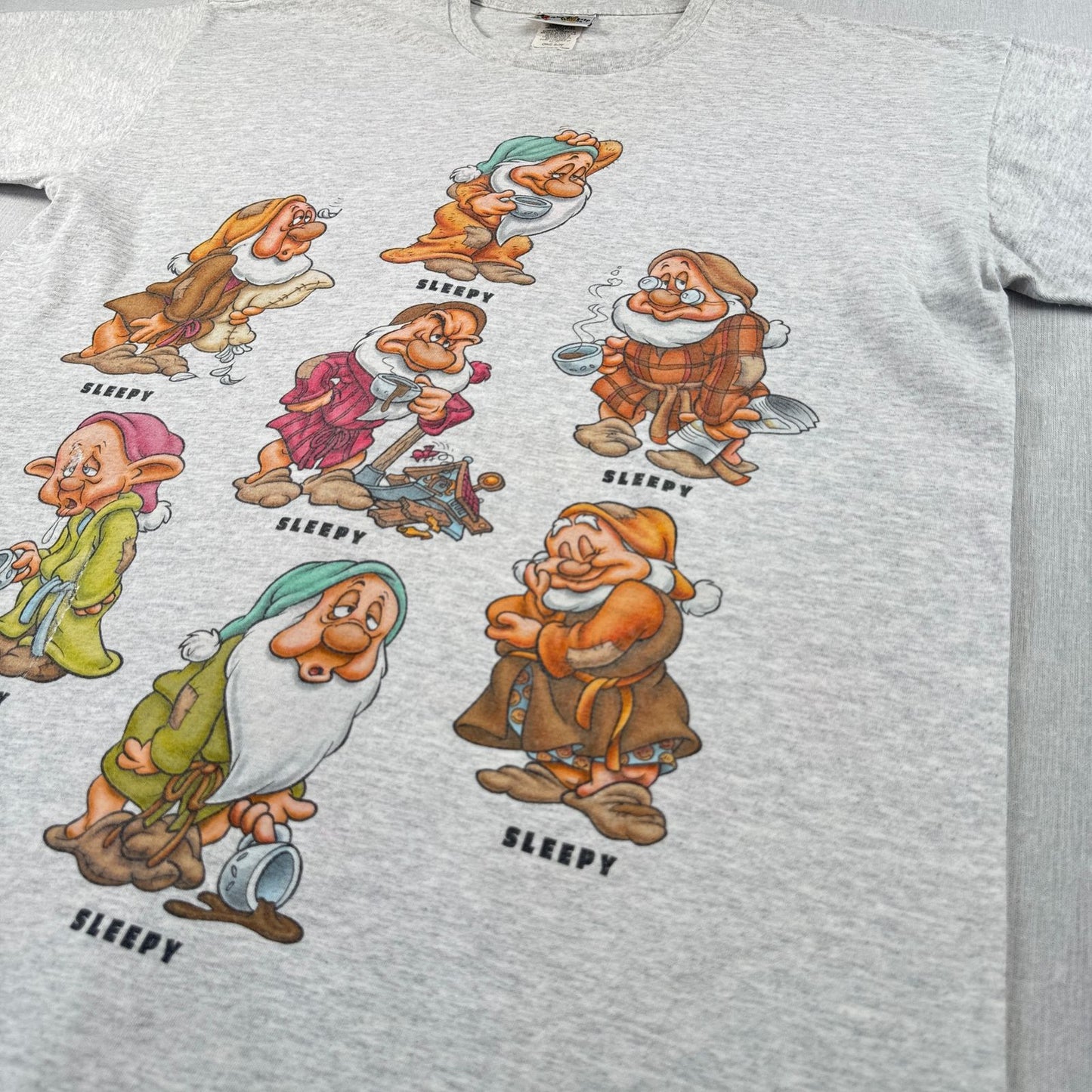 90s 00s 白雪姫 七人のこびと グランピー ドーピー スリーピー Tシャツ disney ディズニー d-u-2505-023