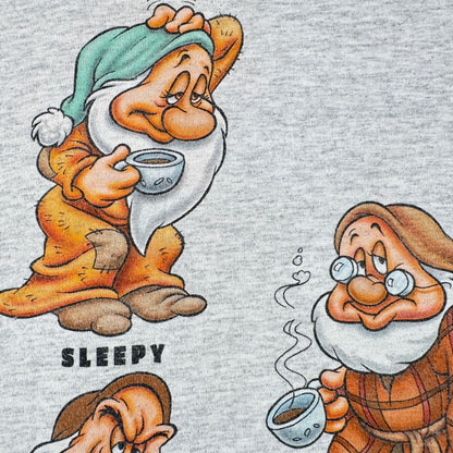 90s 00s 白雪姫 七人のこびと グランピー ドーピー スリーピー Tシャツ disney ディズニー d-u-2505-023