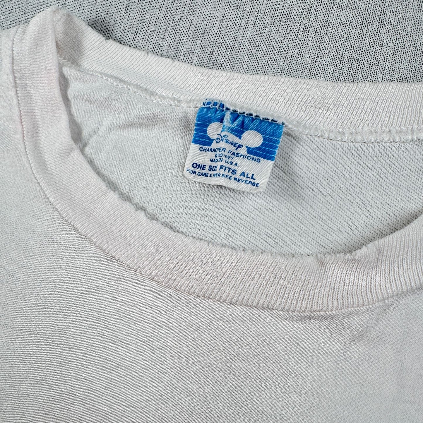 90s グーフィー ディズニー Tシャツ 白 USA製 青タグ シングルステッチ d-u-2505-032