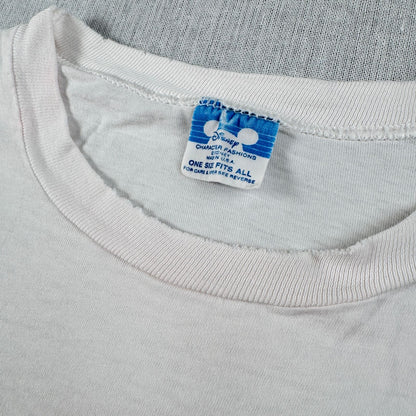90s グーフィー ディズニー Tシャツ 白 USA製 青タグ シングルステッチ d-u-2505-032