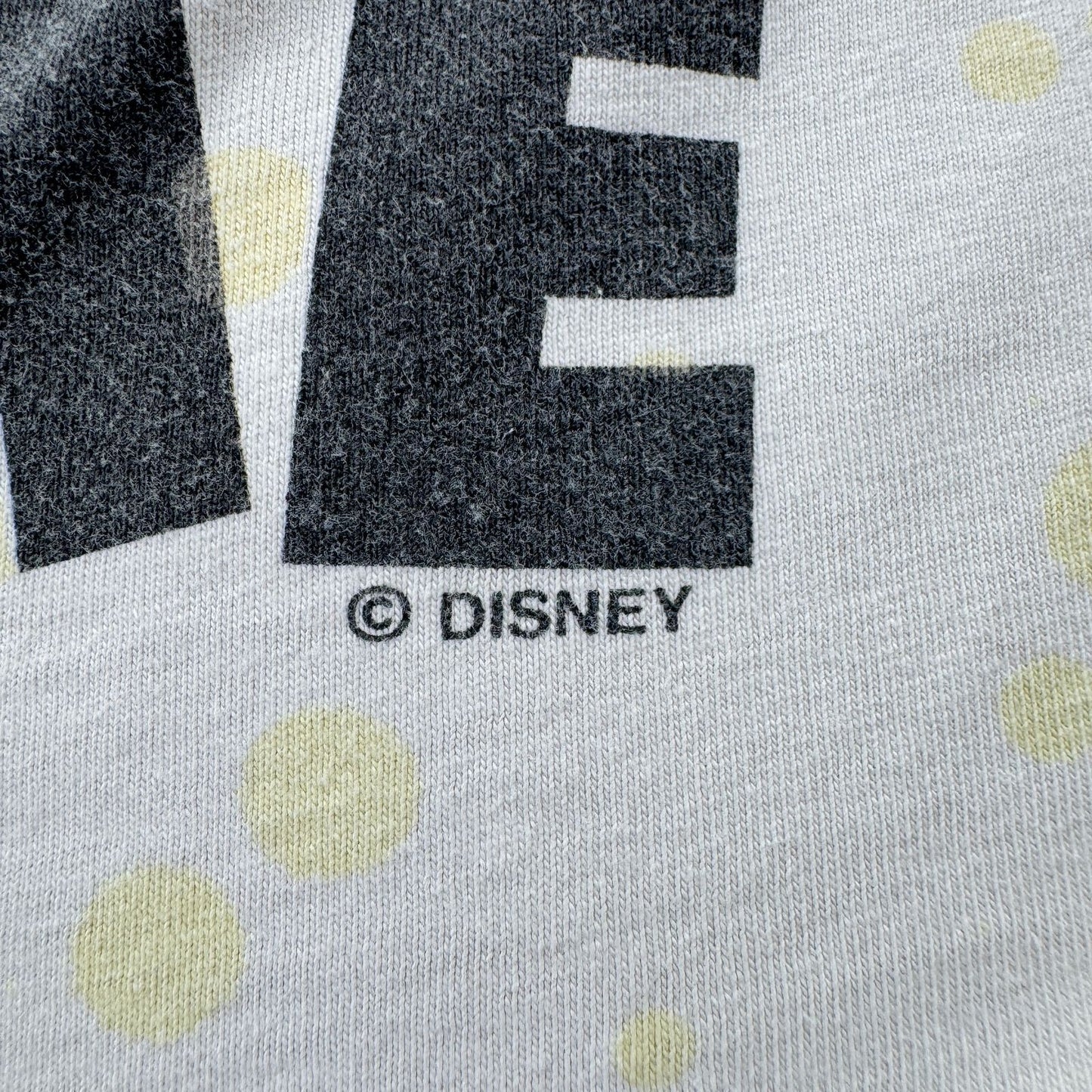 90s ミニー ディズニー Tシャツ 総柄 白 Disney ミッキー シングルステッチ AOP d-u-2505-035