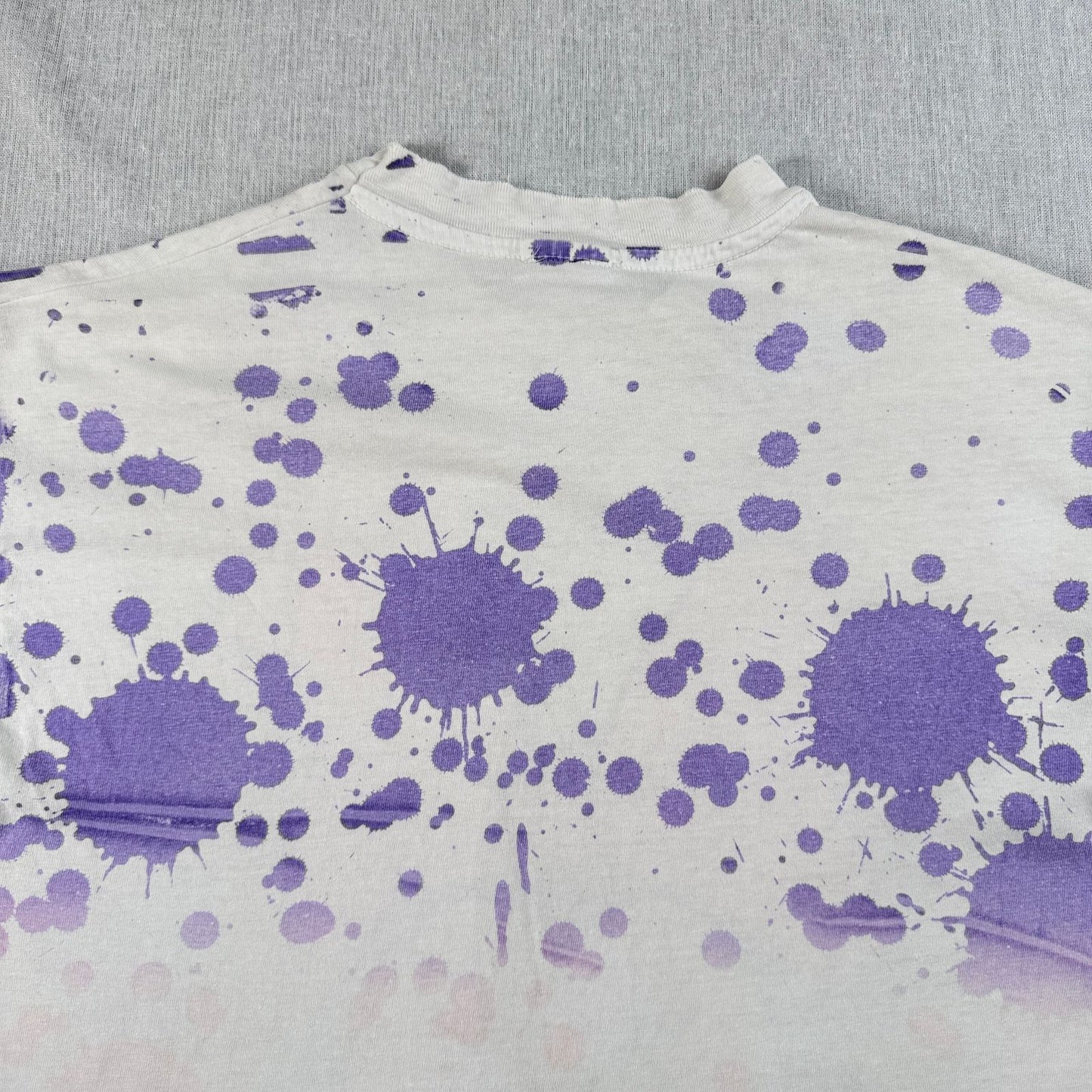90s ミニー ディズニー Tシャツ 総柄 白 Disney ミッキー シングルステッチ AOP d-u-2505-035
