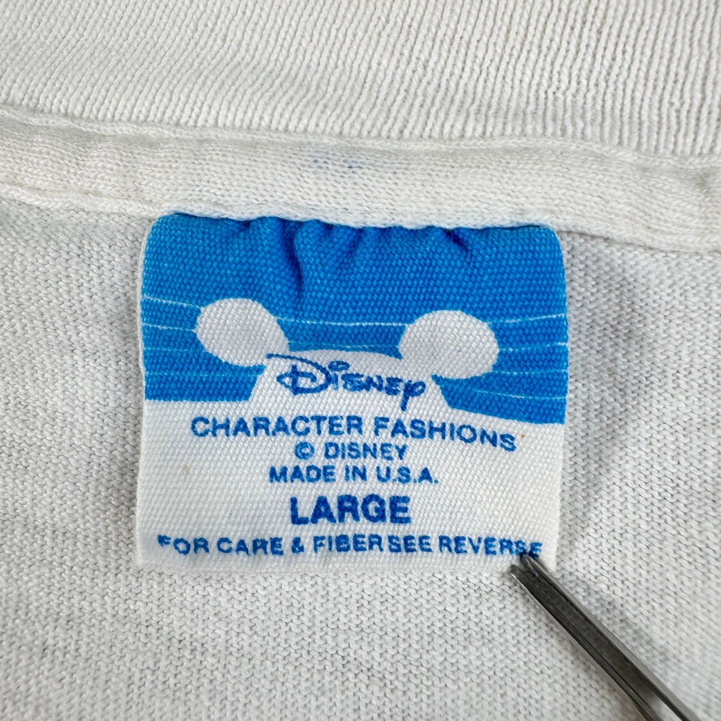80s 90s ミッキー ディズニー Tシャツ USA製 青タグ シングルステッチ disney d-u-2505-042