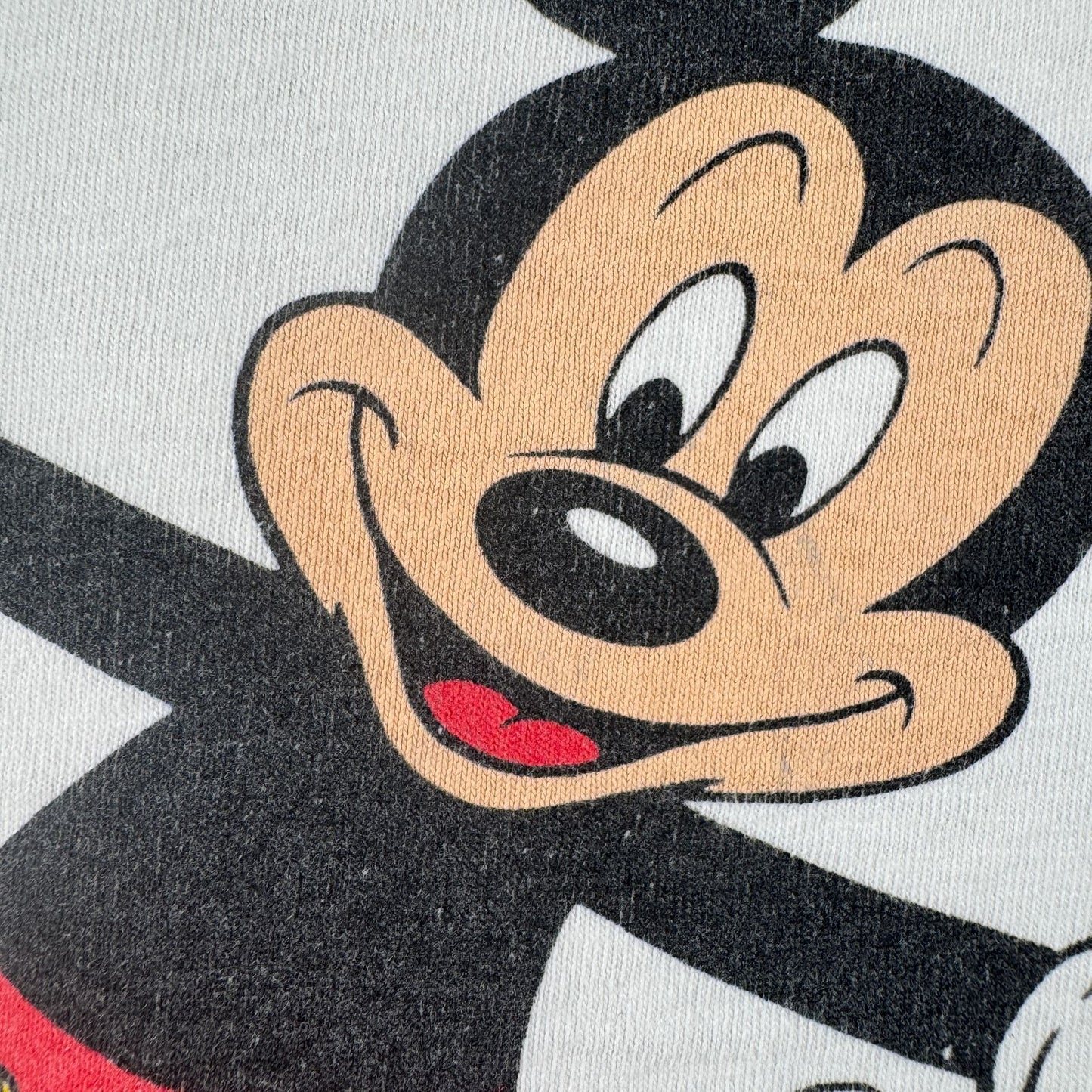 80s 90s ミッキー ディズニー Tシャツ USA製 青タグ シングルステッチ disney d-u-2505-042