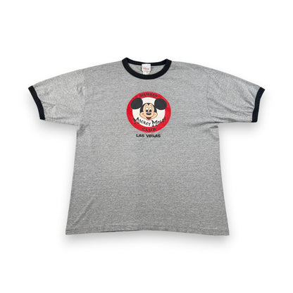 00s ミッキー ディズニー ミッキーマウスクラブ グレー Tシャツ disney d-x-2505-004