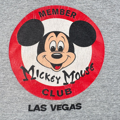 00s ミッキー ディズニー ミッキーマウスクラブ グレー Tシャツ disney d-x-2505-004
