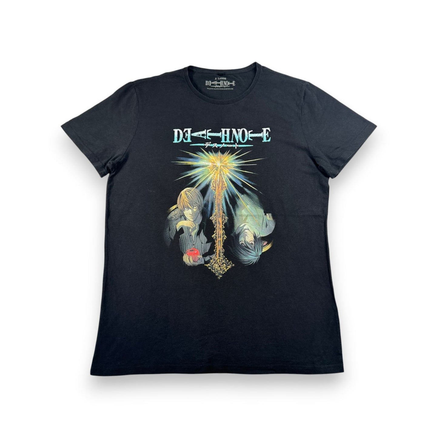 00s DEATH NOTE デスノート Tシャツ 映画T 黒 ブラック エル XL m-t-2505-003