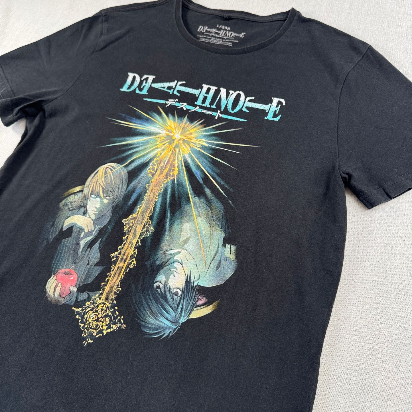 00s DEATH NOTE デスノート Tシャツ 映画T 黒 ブラック エル L m-t-2505-004