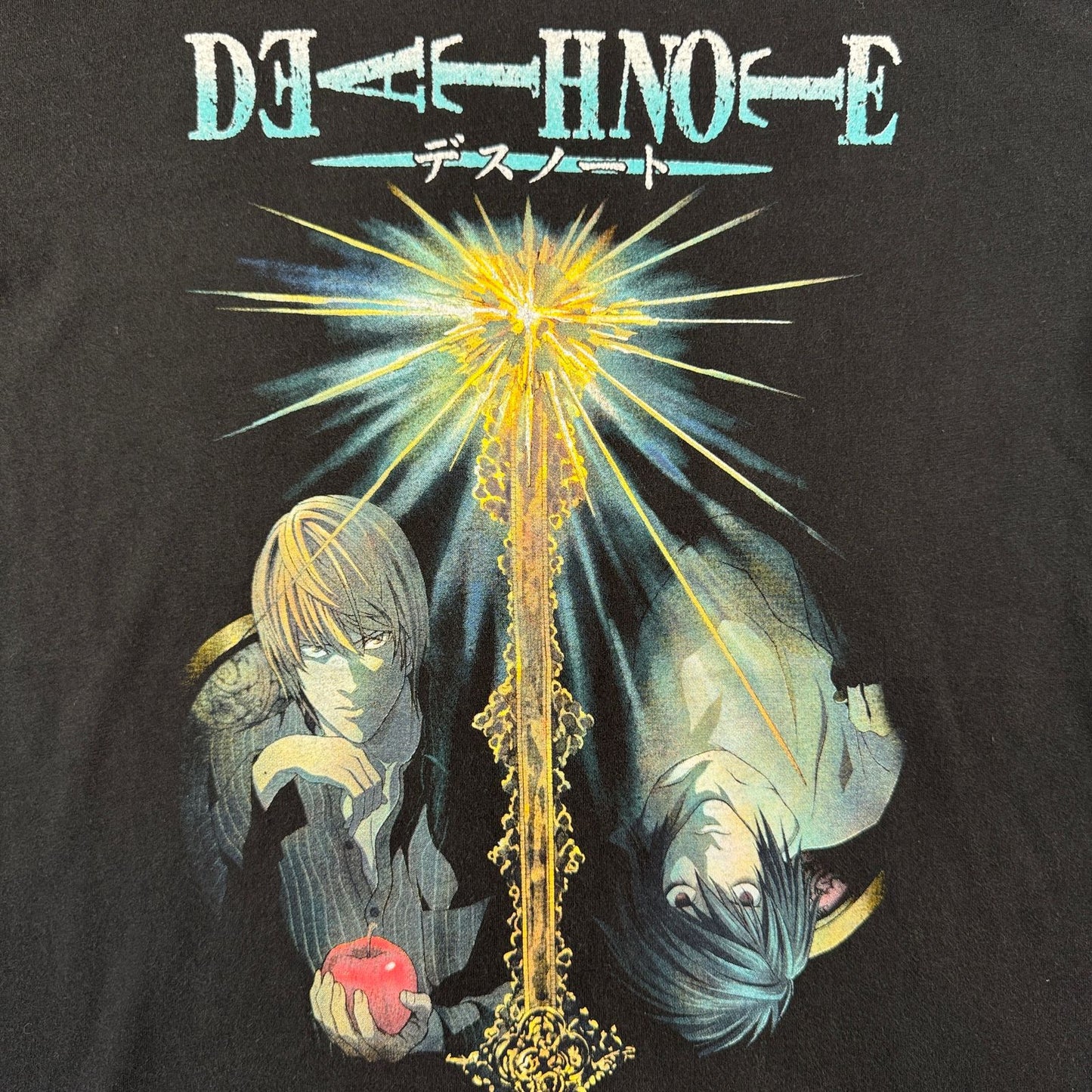 00s DEATH NOTE デスノート Tシャツ 映画T 黒 ブラック エル L m-t-2505-004