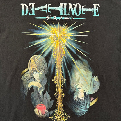 00s DEATH NOTE デスノート Tシャツ 映画T 黒 ブラック エル L m-t-2505-004