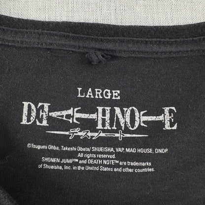 00s DEATH NOTE デスノート Tシャツ 映画T 黒 ブラック エル L m-t-2505-004