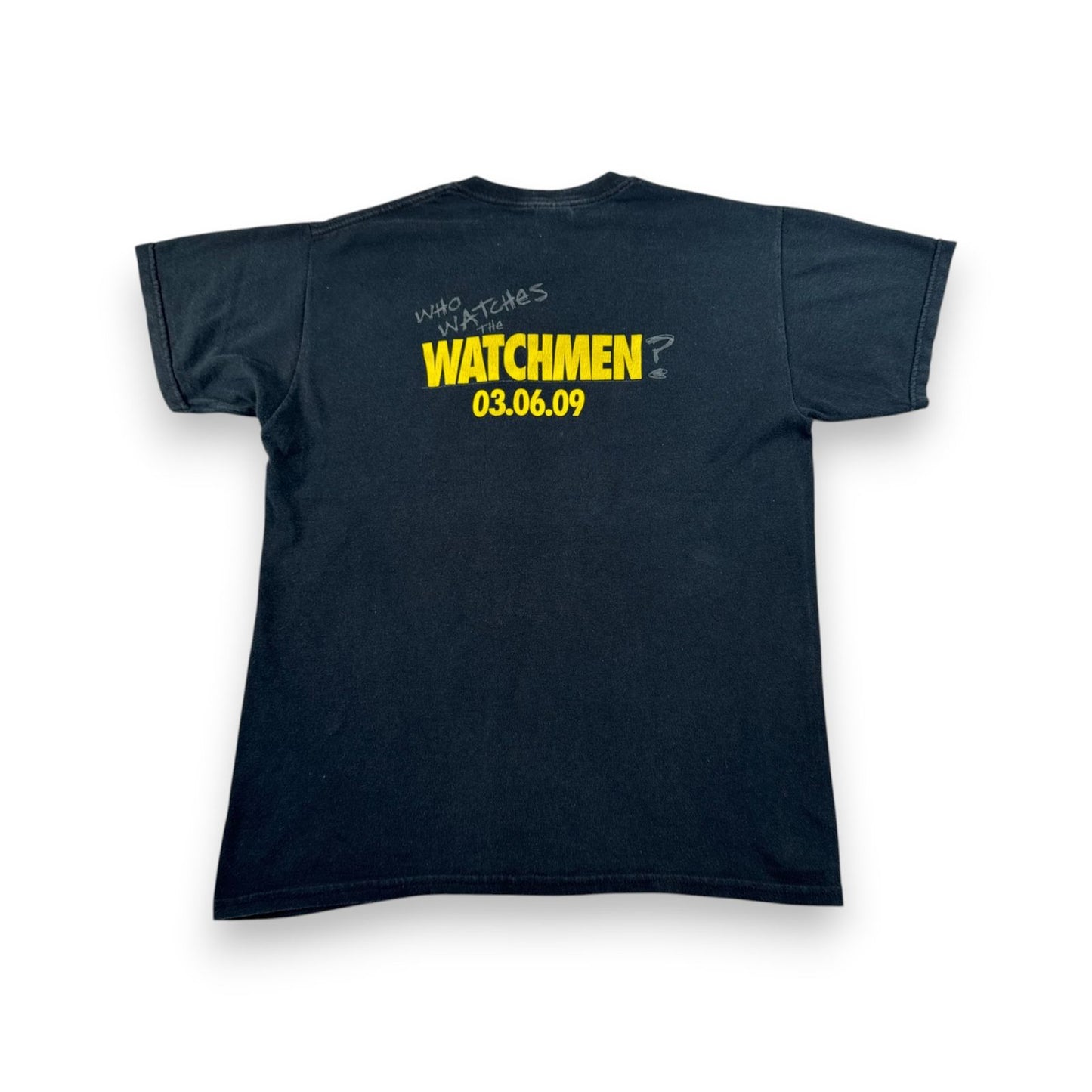 00s WATCHMEN ウォッチメン Tシャツ 映画T アクション 黒 スマイル m-t-2505-006