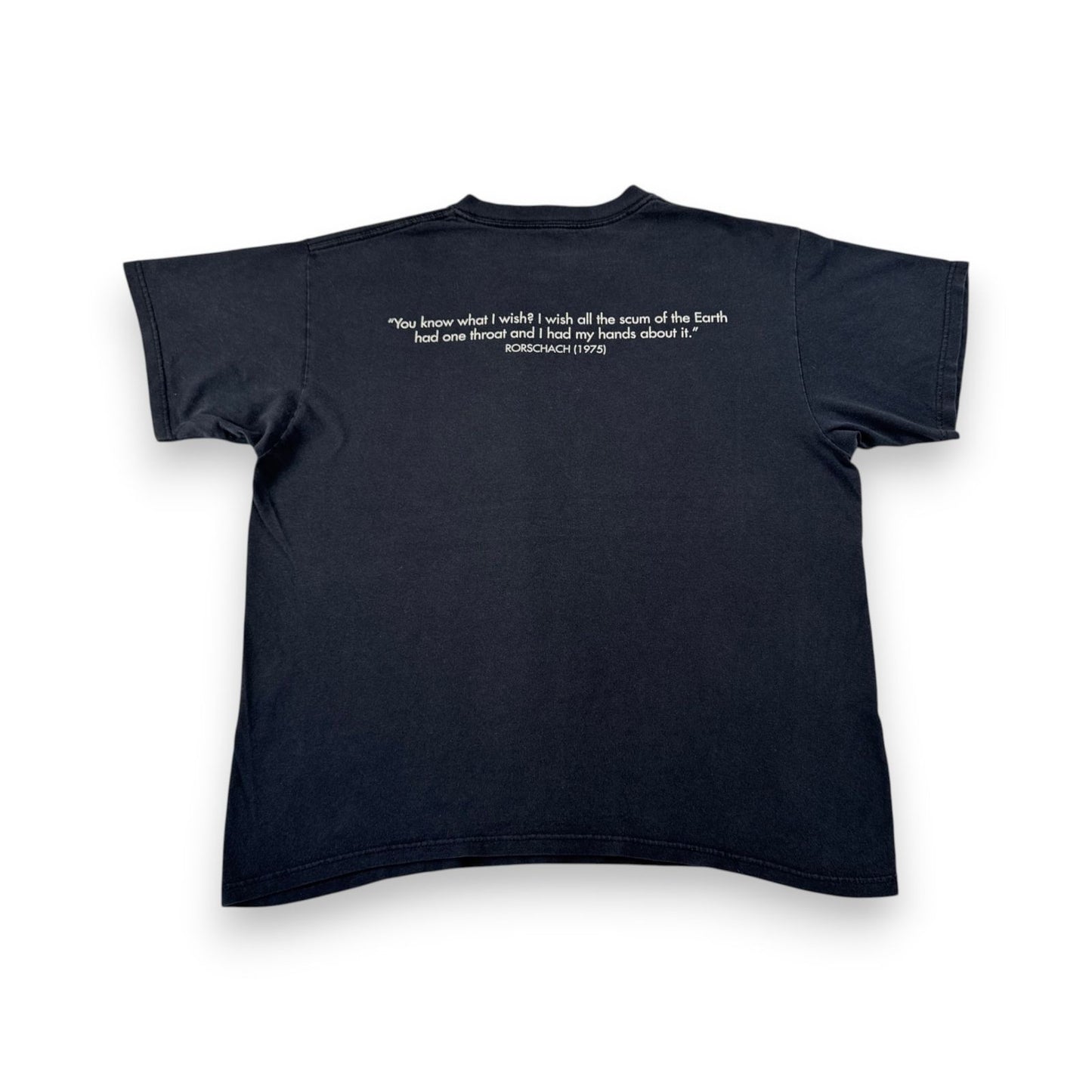 00s WATCHMEN ウォッチメン DC comics Tシャツ 映画T アクション 黒 フェード L Rorschach m-t-2505-009