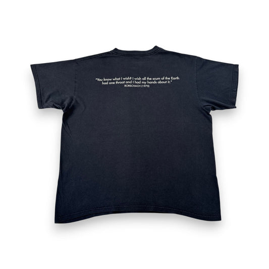 00s WATCHMEN ウォッチメン DC comics Tシャツ 映画T アクション 黒 フェード L Rorschach m-t-2505-009