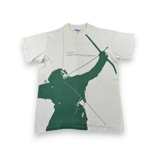 90s ロビンフッド Robin Hood Tシャツ USA製 kevin costner 映画 白 M シングルステッチ m-t-2505-010