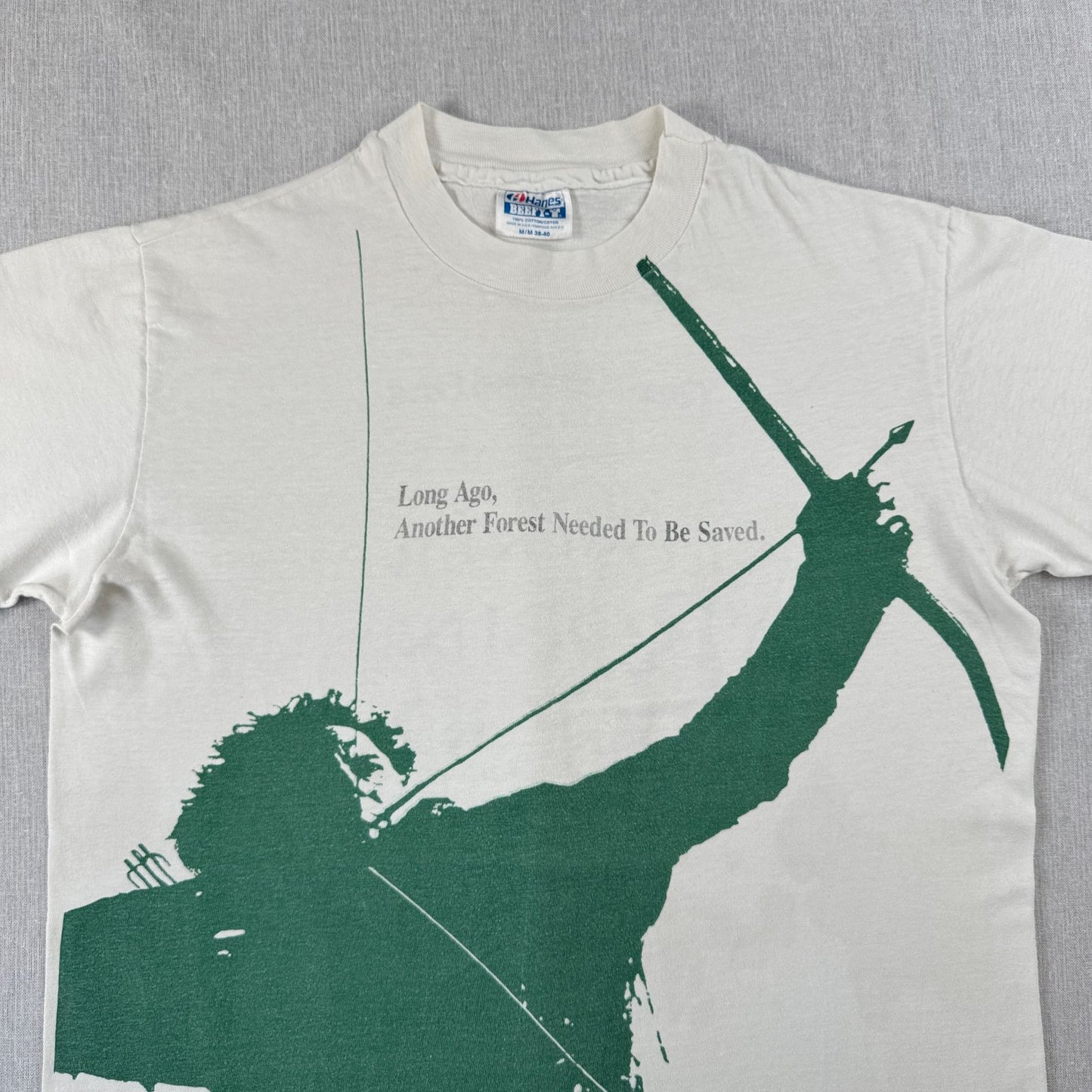 90s ロビンフッド Robin Hood Tシャツ USA製 kevin costner 映画 白 M シングルステッチ m-t-2505-010