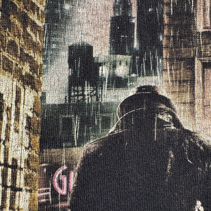 00s WATCHMEN ウォッチメン DC comics Tシャツ 映画T アクション 黒 フェード L Rorschach m-t-2505-009