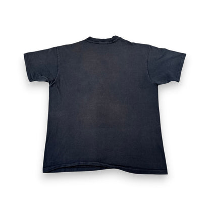90s 三ばか大将 Tシャツ 映画T USA製 anvil 黒 フェード just say MOE The Three Stooges XL m-t-2505-012
