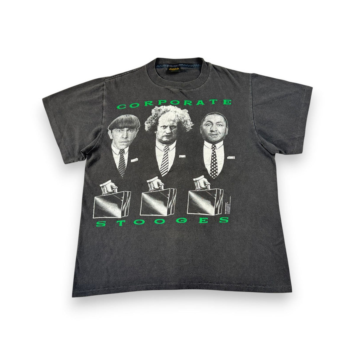90s 三ばか大将 Tシャツ 映画T USA製 フェード 3バカ大将 THE THREE STOOGES changes L シングルステッチ m-t-2505-017