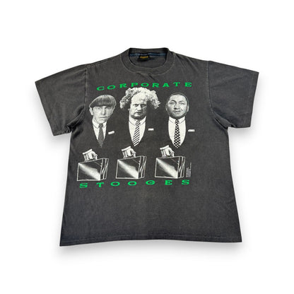 90s 三ばか大将 Tシャツ 映画T USA製 フェード 3バカ大将 THE THREE STOOGES changes L シングルステッチ m-t-2505-017