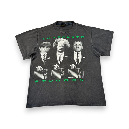 90s 三ばか大将 Tシャツ 映画T USA製 フェード 3バカ大将 THE THREE STOOGES changes L シングルステッチ m-t-2505-017
