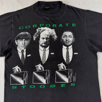 90s 三ばか大将 Tシャツ 映画T USA製 フェード 3バカ大将 THE THREE STOOGES changes L シングルステッチ m-t-2505-017