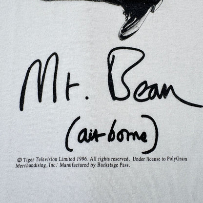 90s Mr. Bean ミスタービーン Tシャツ USA製 hanes 映画T 白 シングルステッチ m-t-2505-022