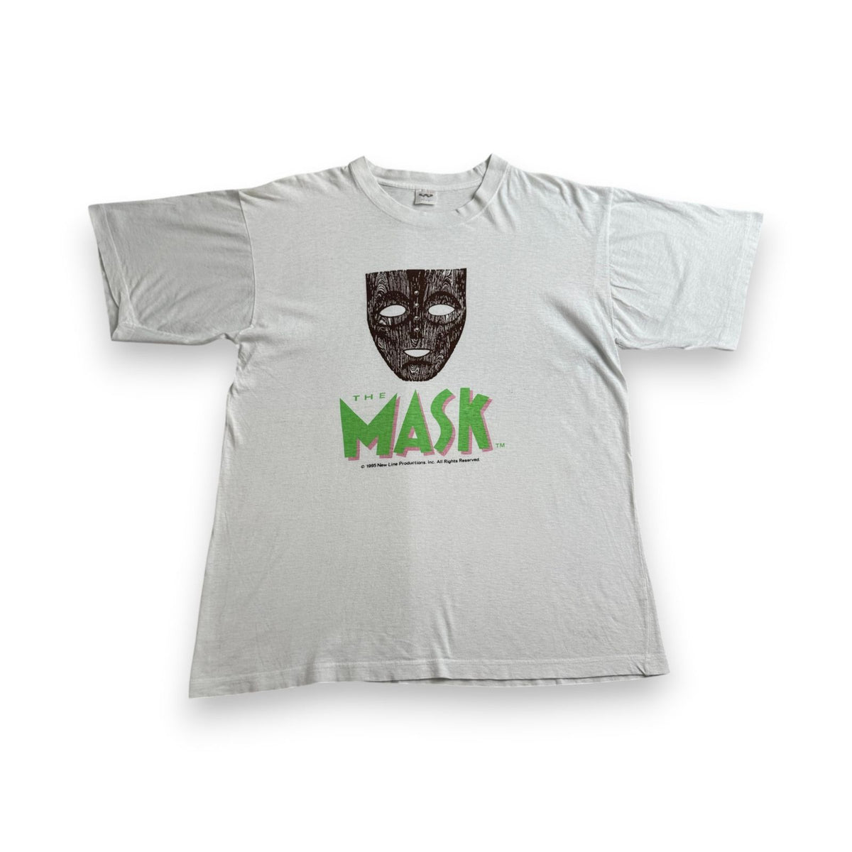 90s THE MASK マスク 映画T Tシャツ ムービー 白 m-t-2505-024