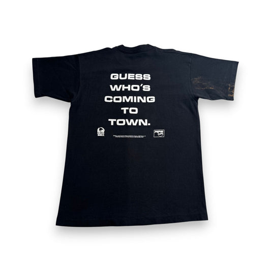 90s GODZILLA ゴジラ 映画 Tシャツ 1998 黒 タコベル ペプシ m-t-2505-025
