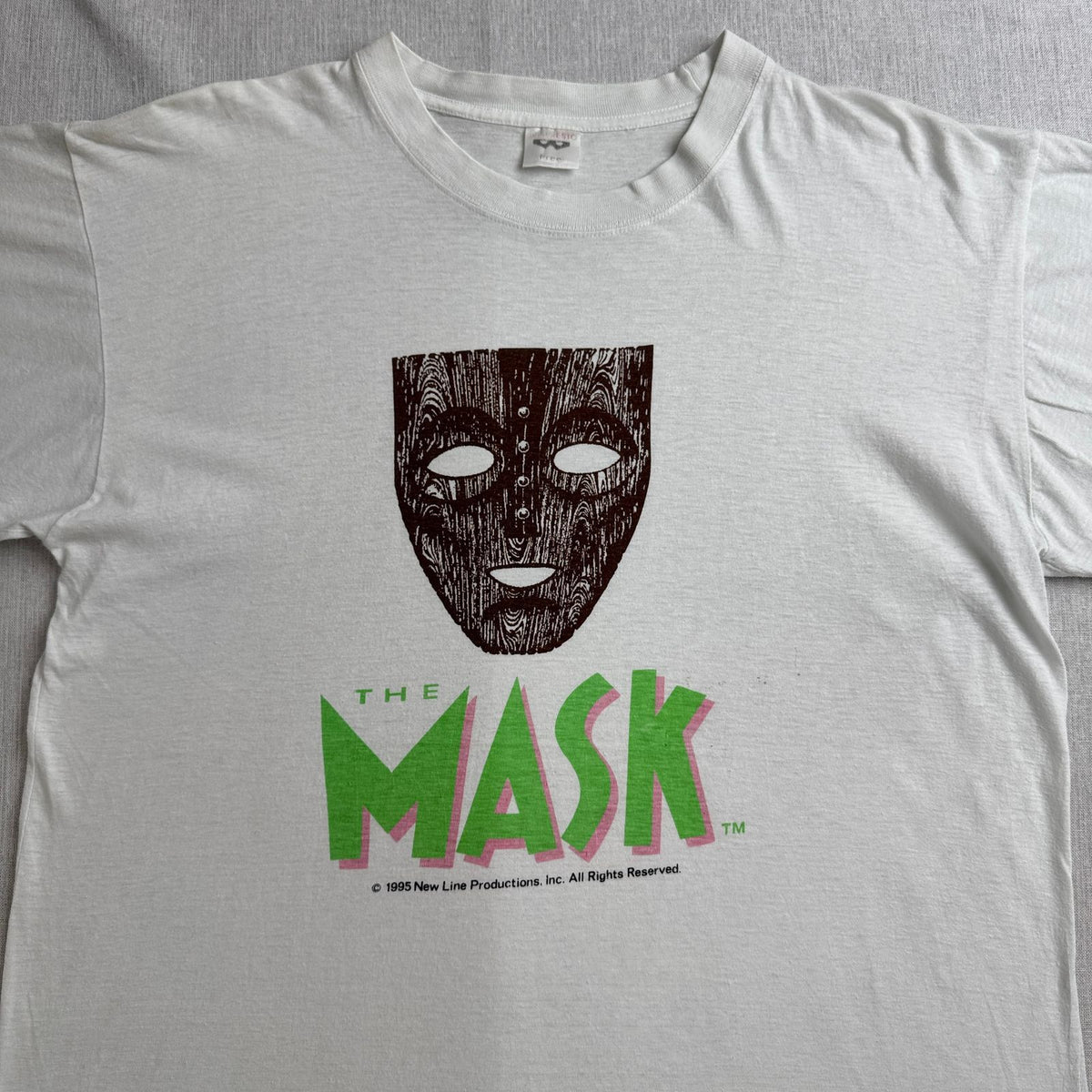 90s THE MASK マスク 映画T Tシャツ ムービー 白 m-t-2505-024