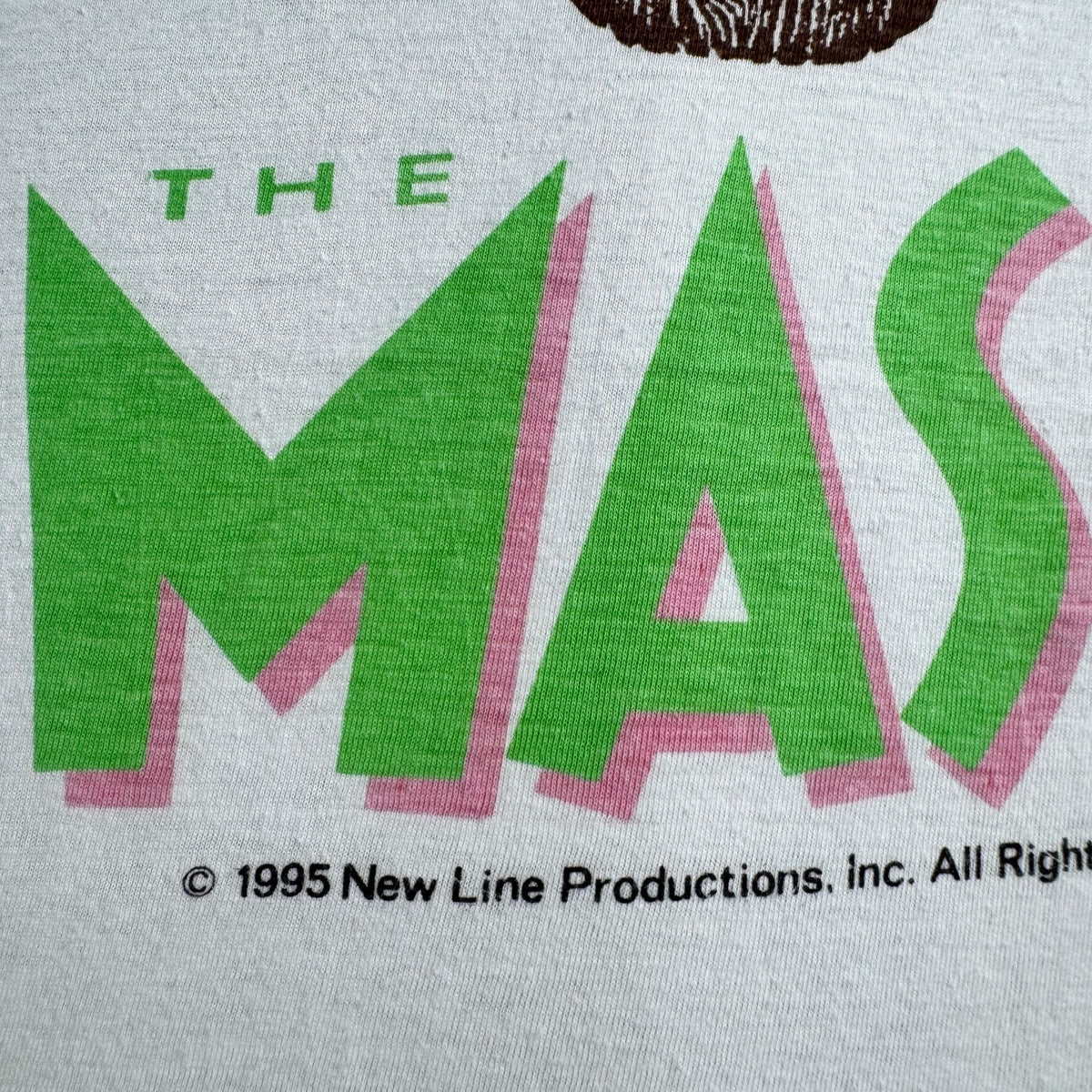 90s THE MASK マスク 映画T Tシャツ ムービー 白 m-t-2505-024