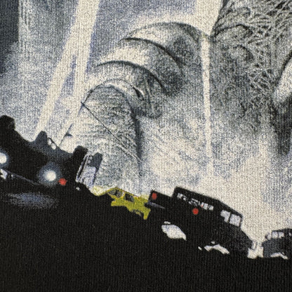 90s GODZILLA ゴジラ 映画 Tシャツ 1998 黒 タコベル ペプシ m-t-2505-025